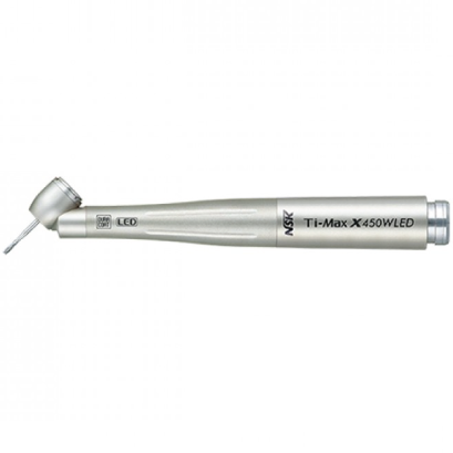 NSK Ti-Max X450WLED Titanium high speed HP, LED, 45Deg Angled, Std Head For W&H coupling