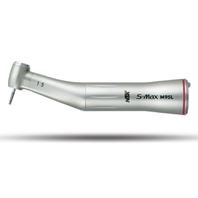 NSK S-Max M95L Stainless Steel Optic E Type Lux Contra Angle Handpiece 1:5 Increasing For FG burs7