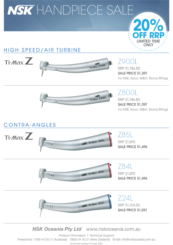 NSK Handpiece Promotion Offer Dental Australia