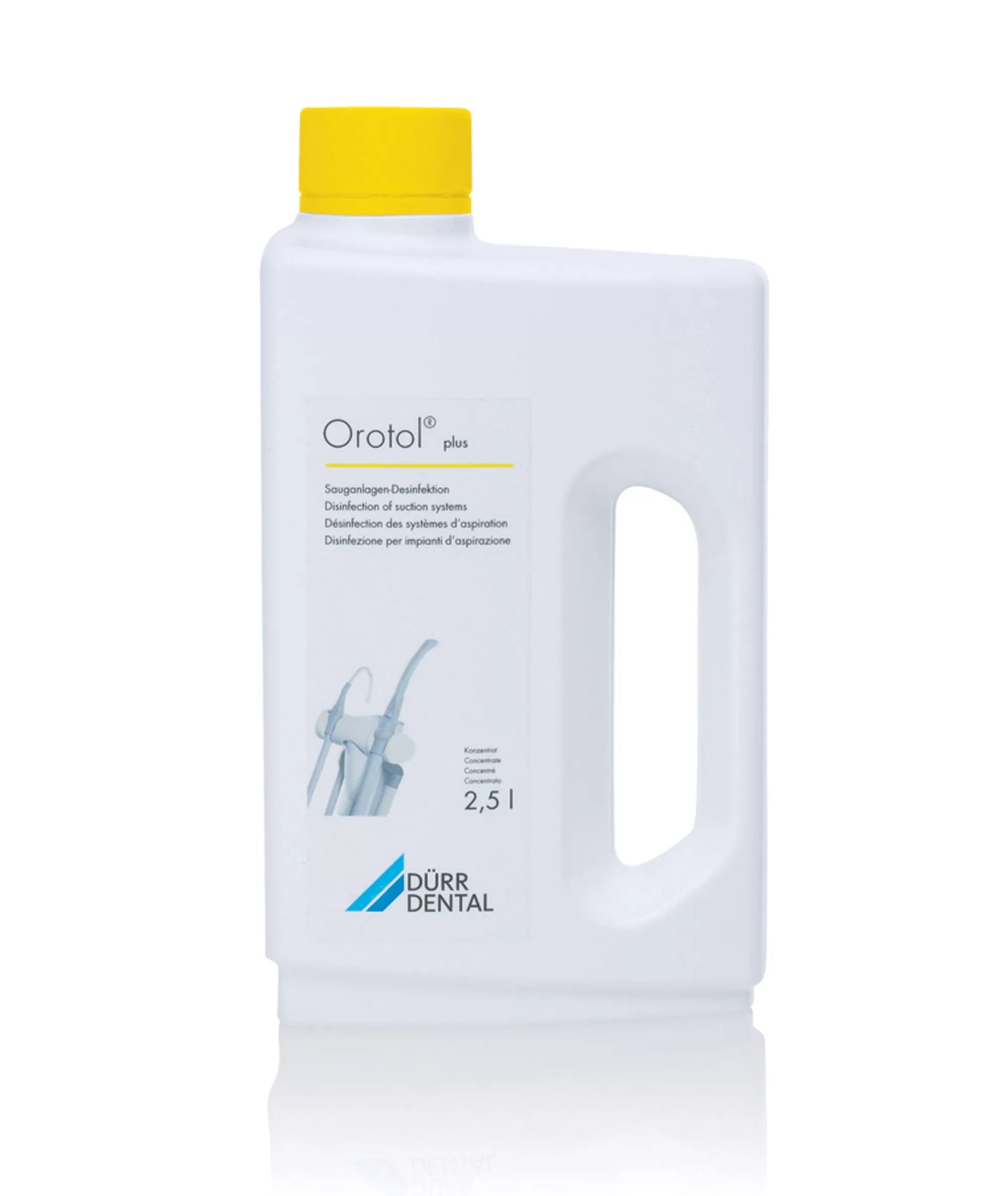 Durr Dental 2.5L Orotol Plus suction unit disinfection
