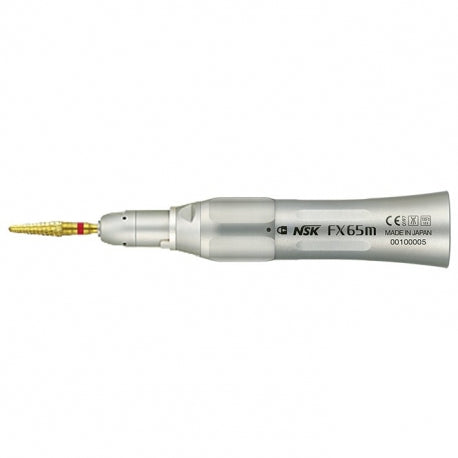 NSK FX65m Straight 1:1 H/pce, Non-Optic, Max 40,000min-1, Ext. Water Spray, For HP Burs