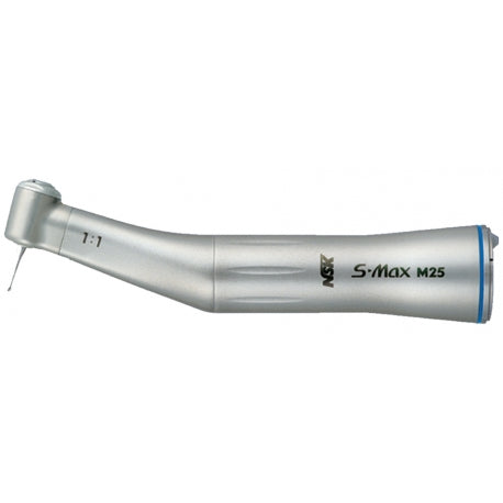 NSK S-Max M25 Stainless Steel Non-Optic E Type Contra Angle Handpiece 1:1 speed ratio For CA bur