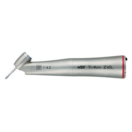 NSK Ti-Max Z45L Titanium Optic 45 Degrees C/A H/piece 1:4.2 Incr, Quattro Spray, For FG bur